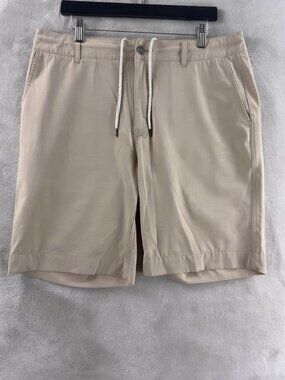 Faherty All Day Shorts Mens Size 34 Beige Stretch Casual Chino Lightweight